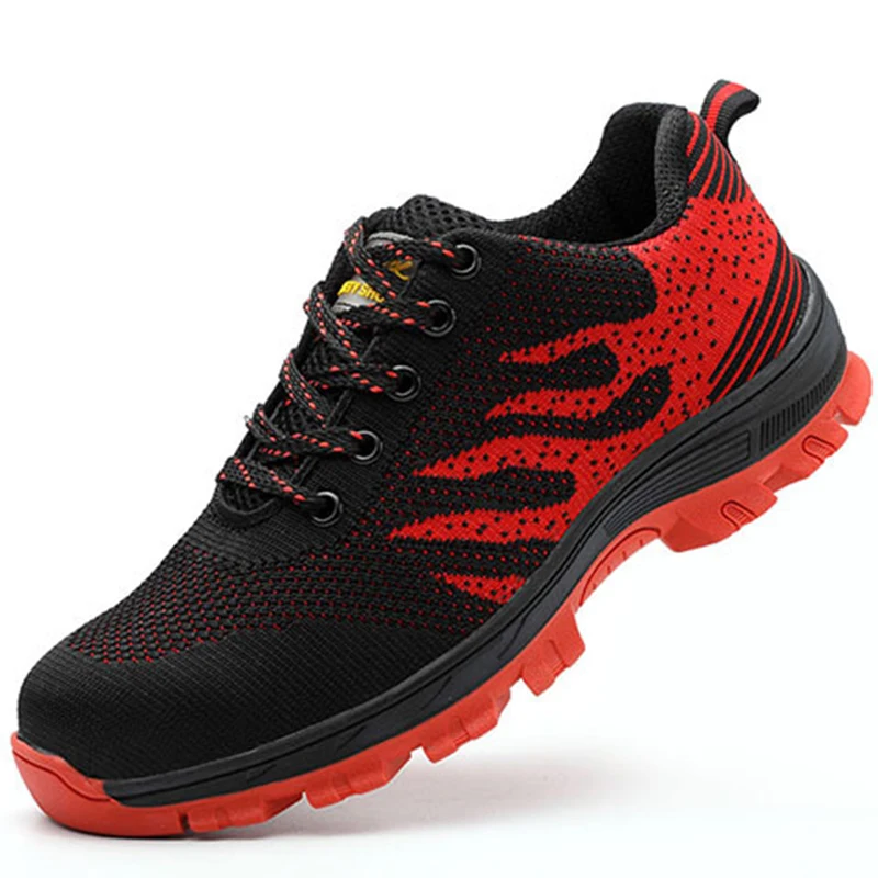 Большие размеры рабочие ботинки Мужская Уличная обувь для прогулок со стальным