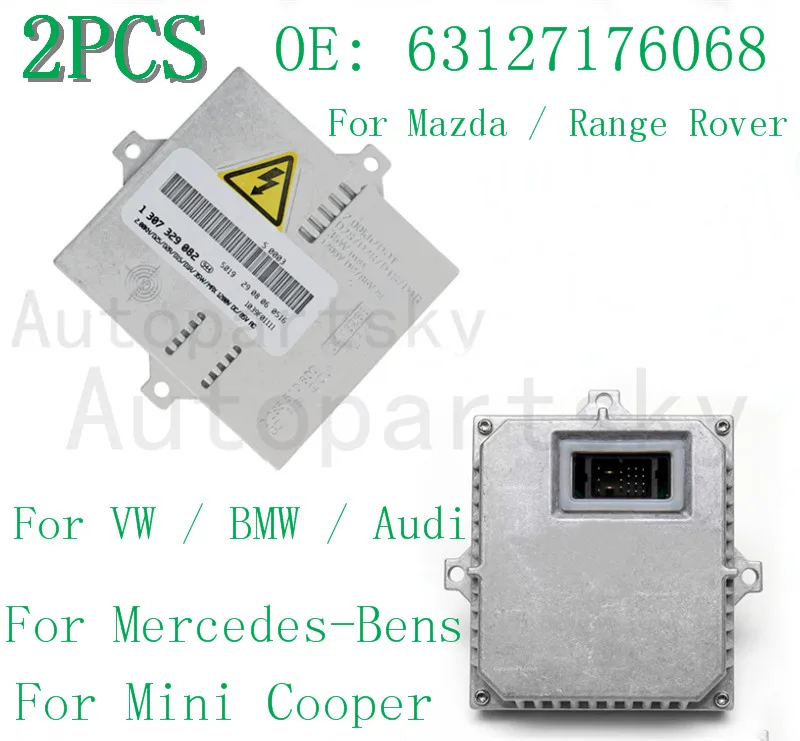 

Модуль блока управления ксеноновой фары HID балластной, 2 шт., ECU 63127176068 для Volkswagen, BMW, Audi, Mazda, MERCEDES