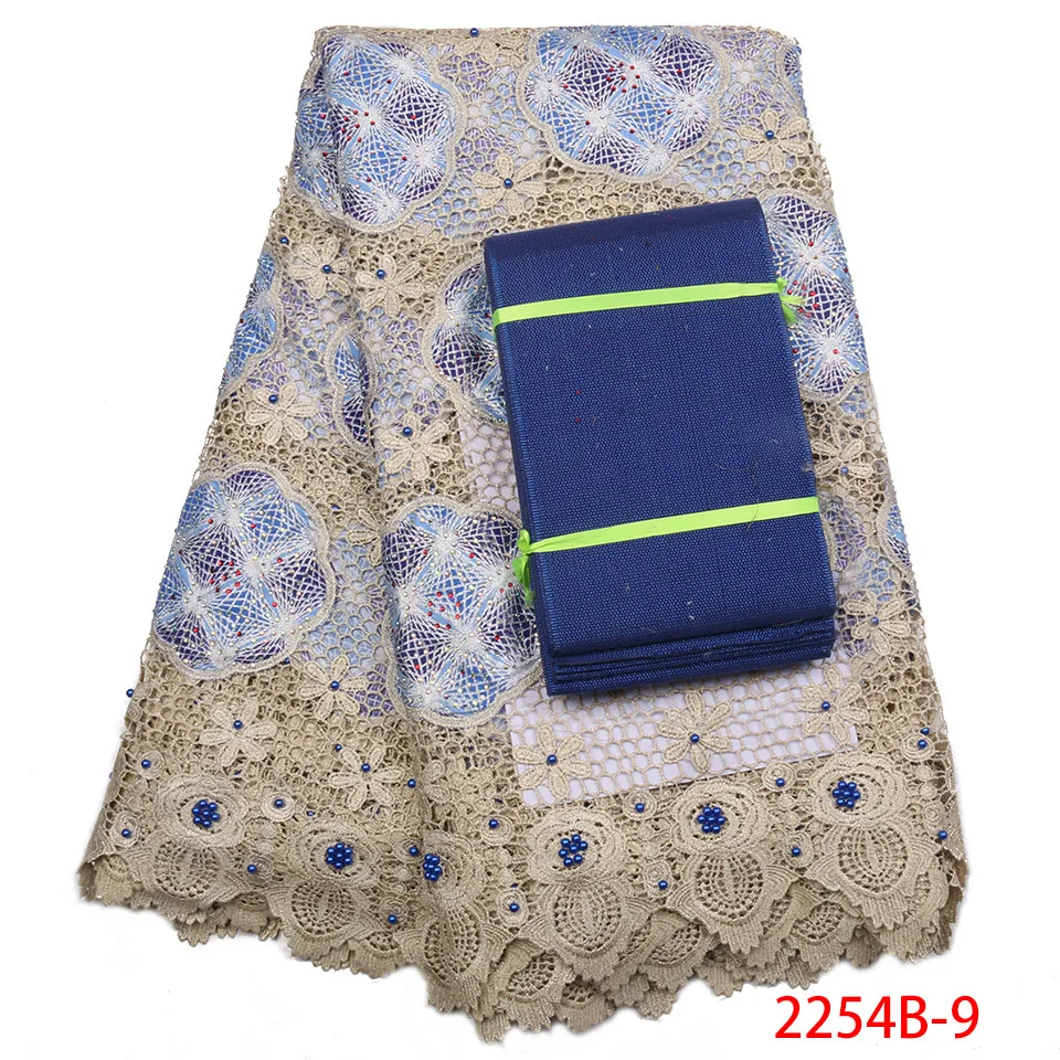Африканская кружевная ткань Анкары Aso Oke кружевное платье с камнями в нигерийском