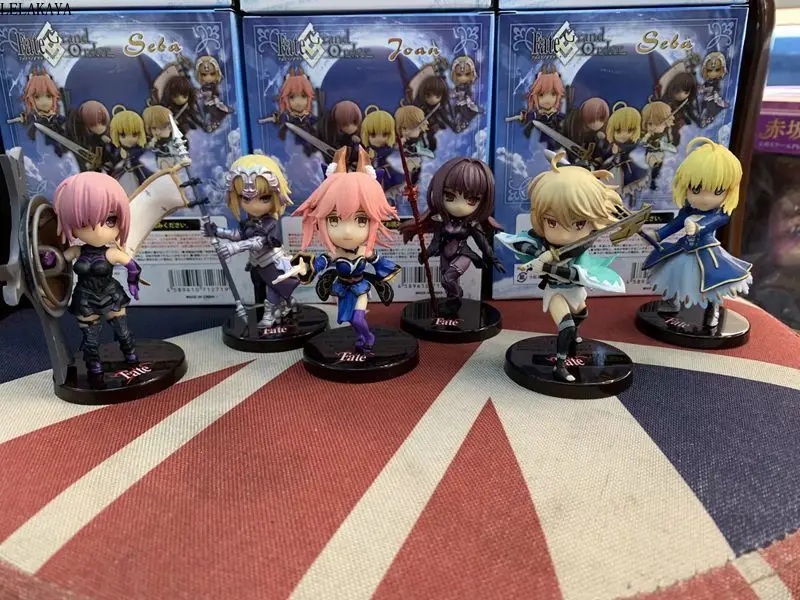 6 шт./компл. Новый фигурку аниме Fate Stay Night мини Tamamo без Mae Мэтью ската сабля Okita Souji Q