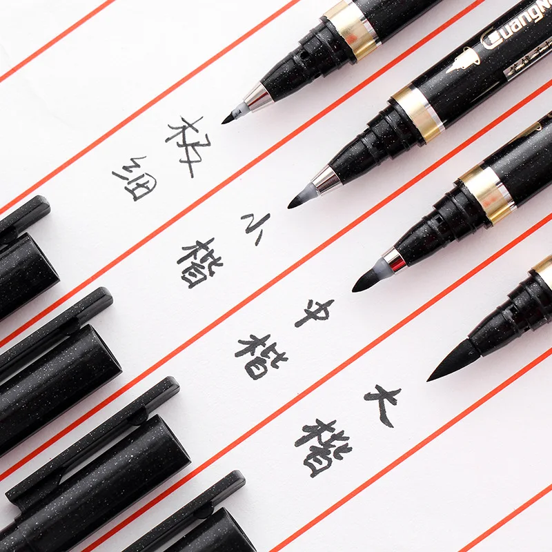 3 шт ручка для каллиграфического письма кисть для живописи pen soft brush добавить чернила практика кисть копирования Подпись nomination Ручка красоты Ручка