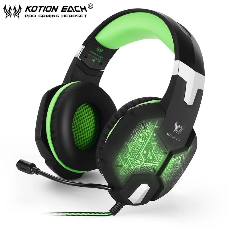 KOTION EACH G1000 Игровые Наушники Стерео Накладные Игра Гарнитура Повязка С Дыхание