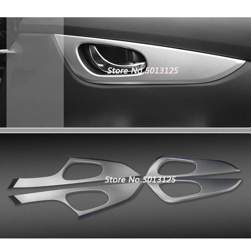 

Car Door Chrome Window Lift Switch Button Inside Door Handle Frame Trim Cover For Nissan X-Trail XTrail T32 2014 -2018 2019