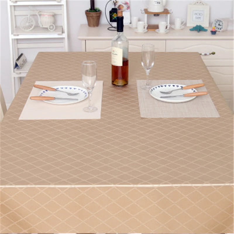 100% Полиэстеровая скатерть водонепроницаемая Свадебная прямоугольная