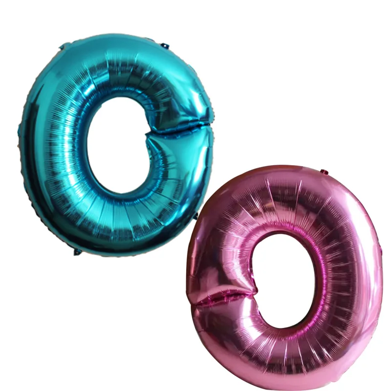 Большой размер 40 дюймов светло голубой Цвет & розового цвета с буквенным принтом