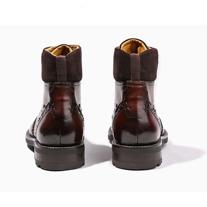 GRIMENTIN/Роскошные Мужские ботинки в стиле ретро повседневная мужская обувь ручной