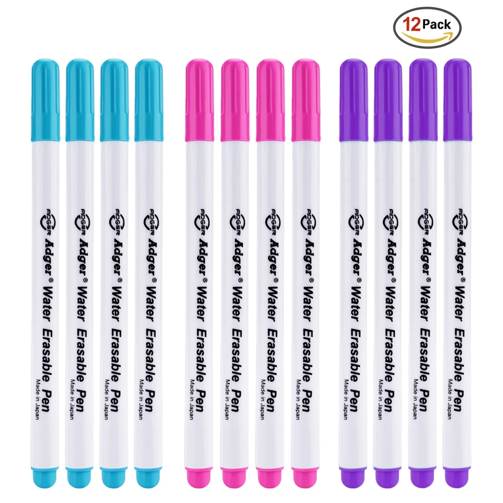 12/4 шт рукоделие стираемые Ручки Маркеры для ткани ручка рукоделия вышивка