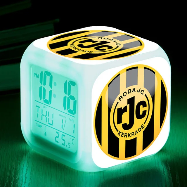 Sportclub Flash цифровые часы Heerenveen ночник цвет reveil enfant Touch освещение светодио дный будильник reloj despertador часы - Цвет: Прозрачный