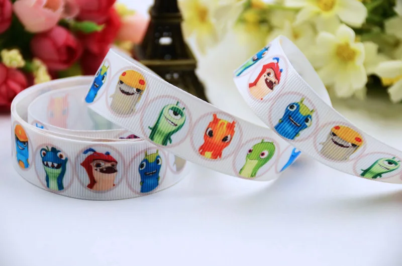 7/8 '✢ мм 1&quot 25 1-1/2 &quot38 3&quot 75 Slugterra мультфильм печатных полушерстяной лентой