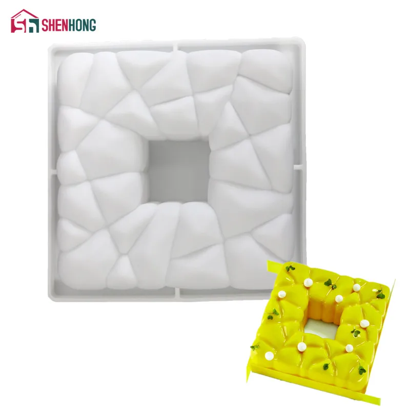 Новый Квадратный Блок силиконовая форма для торта выпечки Домашняя вечеринка