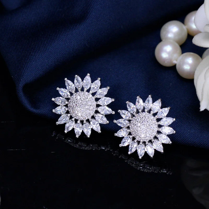 Pera новые модные женские серьги гвоздики в Корейском стиле с большим солнечным