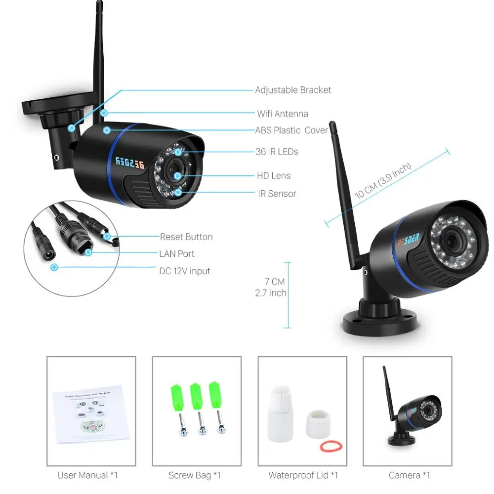 BESDER 1080 P/720 P аудио запись ip-камера открытый уличный Wifi монитор безопасности камера Поддержка TF карта приложение CamHi для смартфона