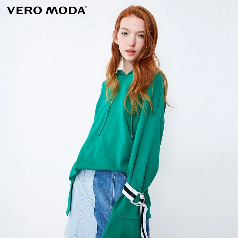 Vero Moda толстовка Женская для отдыха с расклешенными манжетами на шнуровке | 318333502
