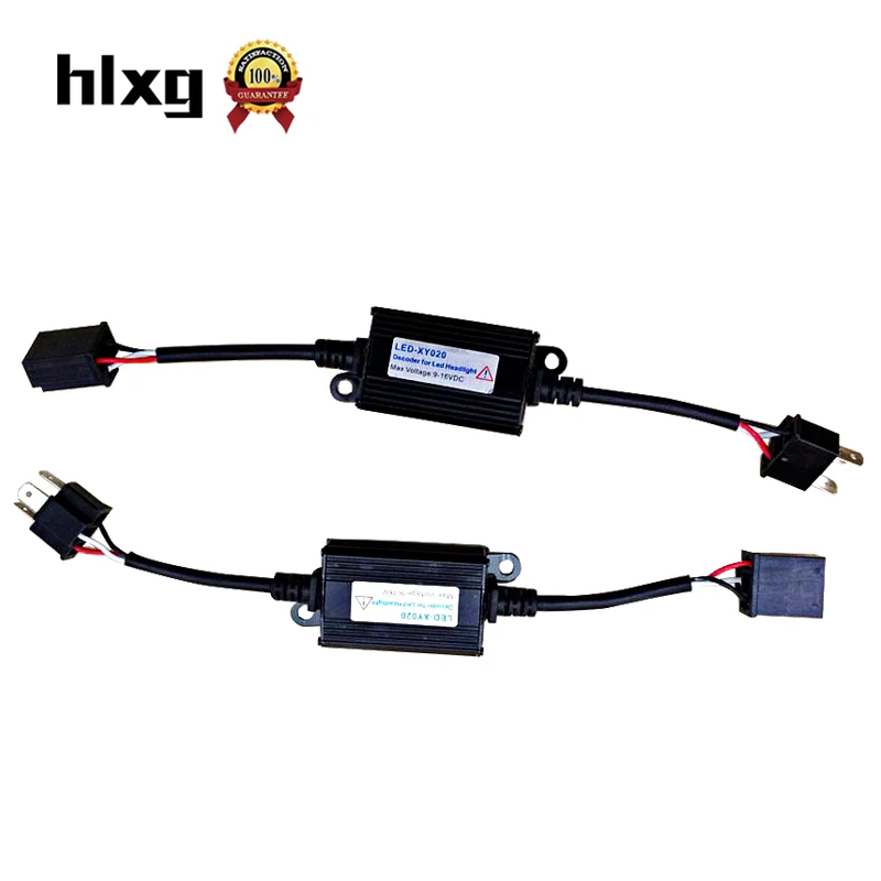 HLXG 2 шт. 9007 декодер H4 H7 LED Canbus H11 9005 HB3 9006 HB4 H1 H13 автомобильный предупреждающий