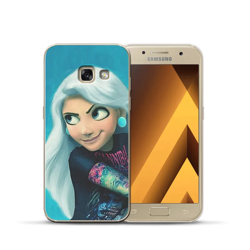 Роскошный чехол для samsung Galaxy A9 A8 A7 A6 A5 A3 эльф Русалка Белый снег чехол с принцессой чехол силиконовый чехол