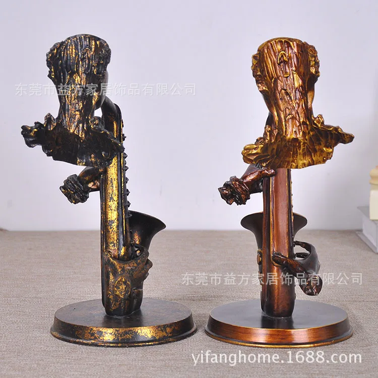 Ретро саксофон музыкальный бар украшения ремесла открытие свадьба реквизит для