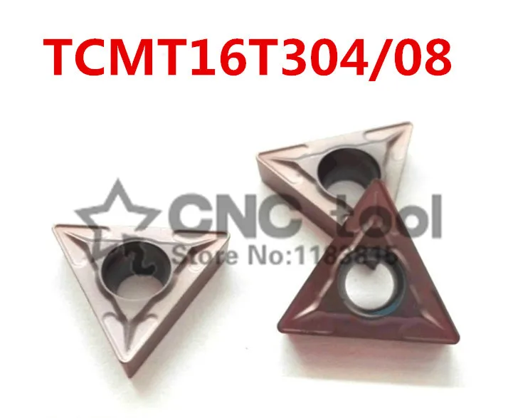 

10 шт. TCMT16T304/TCMT16T308 твердосплавные режущие пластины для станка с ЧПУ, токарный станок с ЧПУ, применяется для обработки нержавеющей стали и ста...