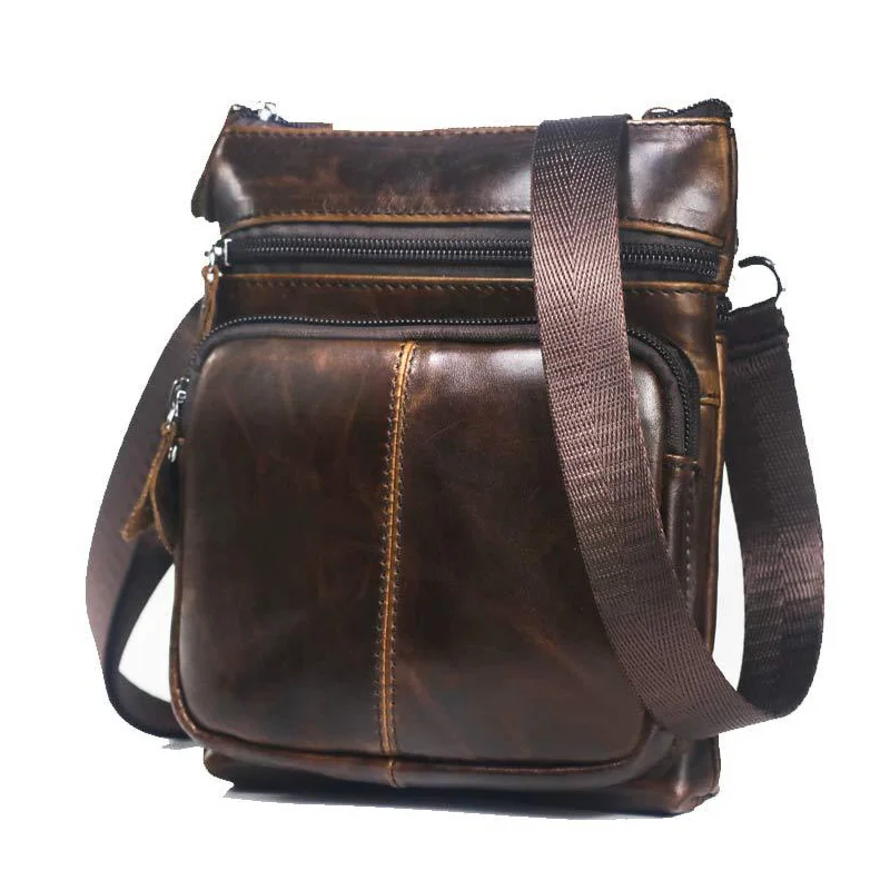 Натуральная кожа Мужская сумка человек crossbody сумки новый бренд 2018 натуральной