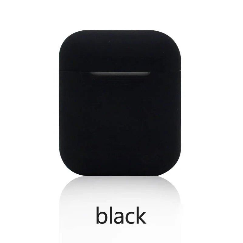 Черный Силиконовая Bluetooth коробка для наушников мини беспроводные наушники защитная коробка спортивные наушники беспроводные наушники - Цвет: Черный