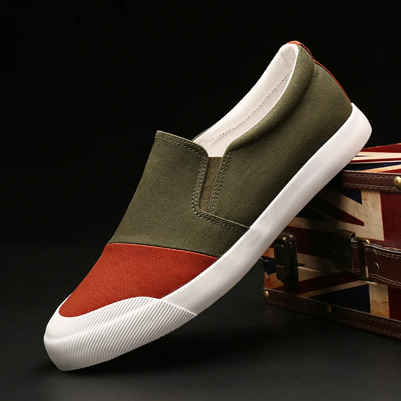 2018 Autumn New Canvas Shoes Color Matching Cloth Driving Casual | Обувь