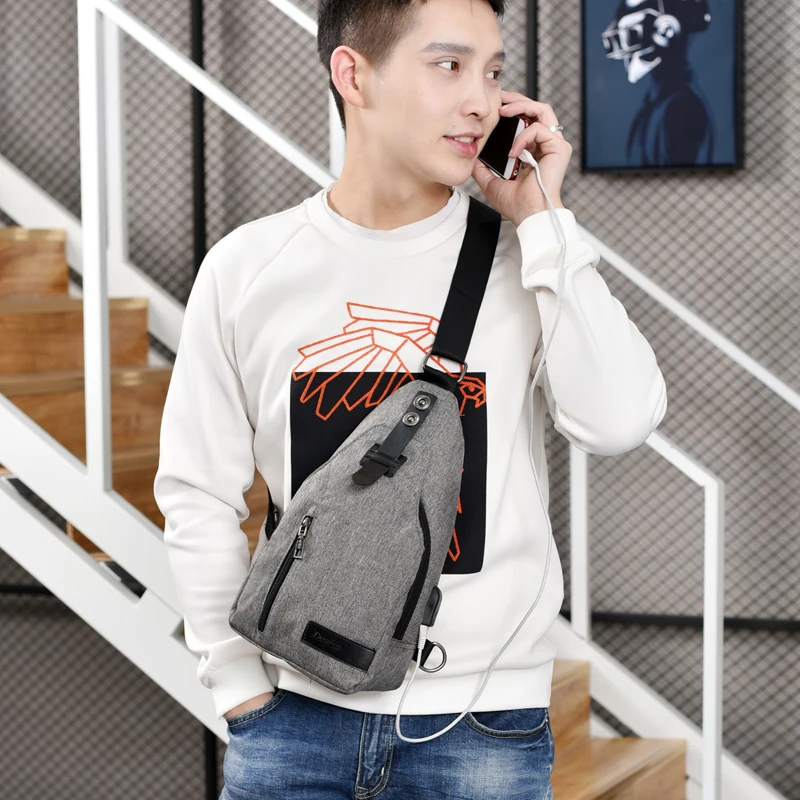 Новый мужской нагрудный пакет Оксфорд одежда в стиле унисекс сумки через плечо