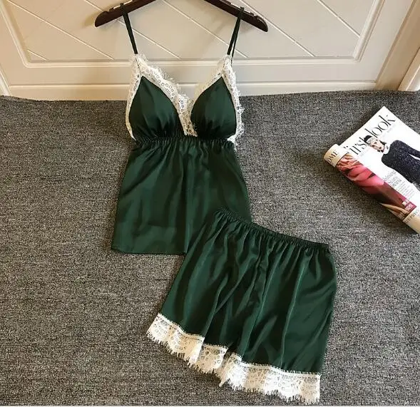 Fdfklak новинка пижама femme сексуальная для женщин тонкая короткая Пижама комплект