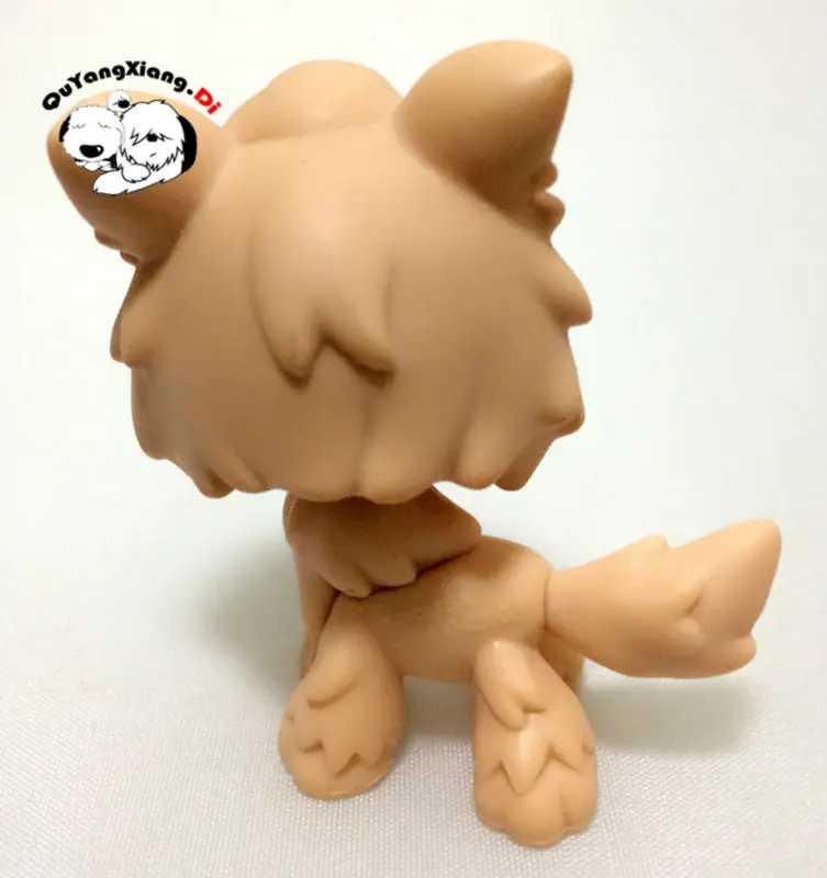 CWG048 Pet Shop животного волк коричневый загар Хаски Timberwolf зеленые глаза красный нос