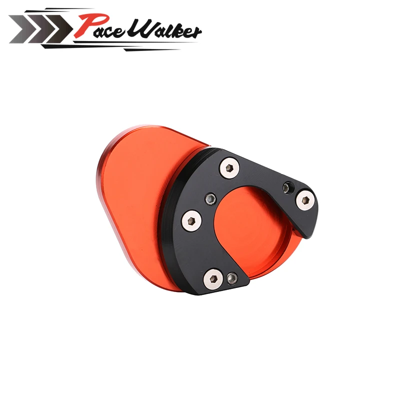 Мотоцикл Алюминиевый ножной боковой стенд увеличитель расширение kickstand plate pad для
