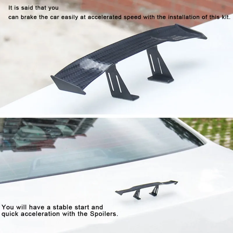 Universal Car Tail Wing Carbon Cheap Spoiler Mini Fiber Decoration Accessories New | Автомобили и мотоциклы