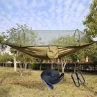 Портативный гамак из парашютной ткани, уличный гамак для кемпинга с москитной сеткой, Подвесные качели, спальная кровать, палатка на елке