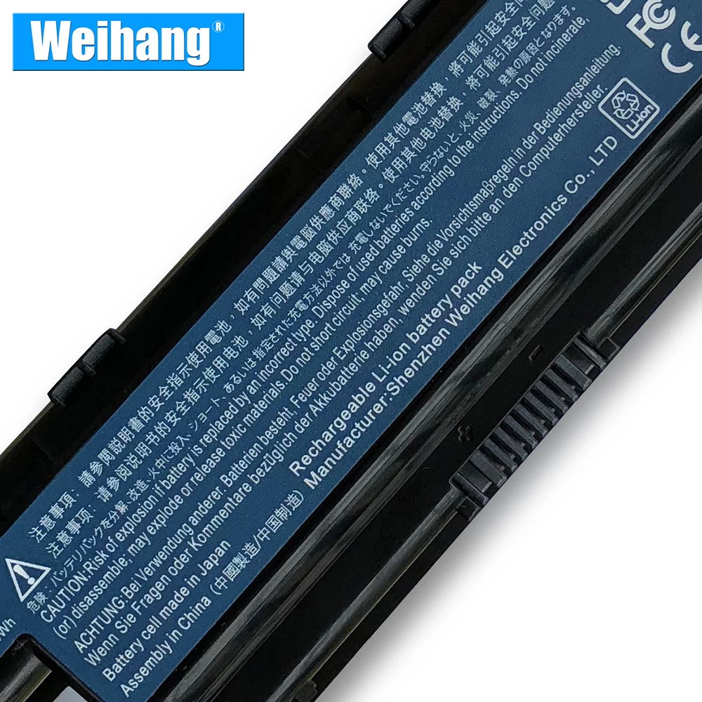 Korea Cell 4400mAh Weihang Battery For Acer Aspire 4741 5551 5552 5551G 5560 5560G 5733 5733Z 5741G AS10D31 AS10D71 AS10D75 5750 |