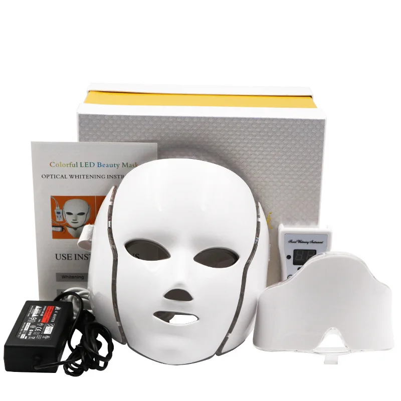 

Dropshipping 7 colors LED Facial Mask face mask machine Photon Therapy Light Skin Rejuvenation Facial PDT Skin Care beauty Mask
