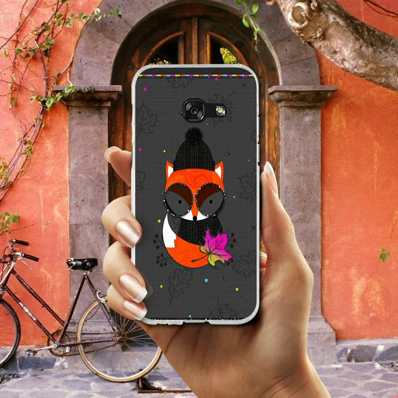 Soft Phone Case for Samsung Galaxy S2 S3 S4 S5 Mini S6 S7 S8 S9 S10 Lite Edge Plus Note 4 5 8 9 Shell Cute Animal Fox Walk Run | Мобильные