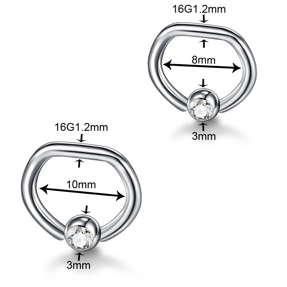 1 шт. титановые кольца для пирсинга из бисера|Украшения тела| |