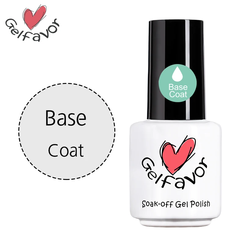 Base coat Гель-основа для укрепления ногтей Гель-основа лак для ногтей 7 мл Гибридный праймер основа и верхнее покрытие лак для ногтей Полупостоянный - Цвет: Base coat