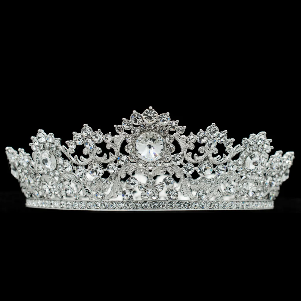 

Austrian Crystals Bridal Tiaras Crowns Pageant Bridal Wedding Accessories Headpiece Headband Wedding Tiara SHA8733