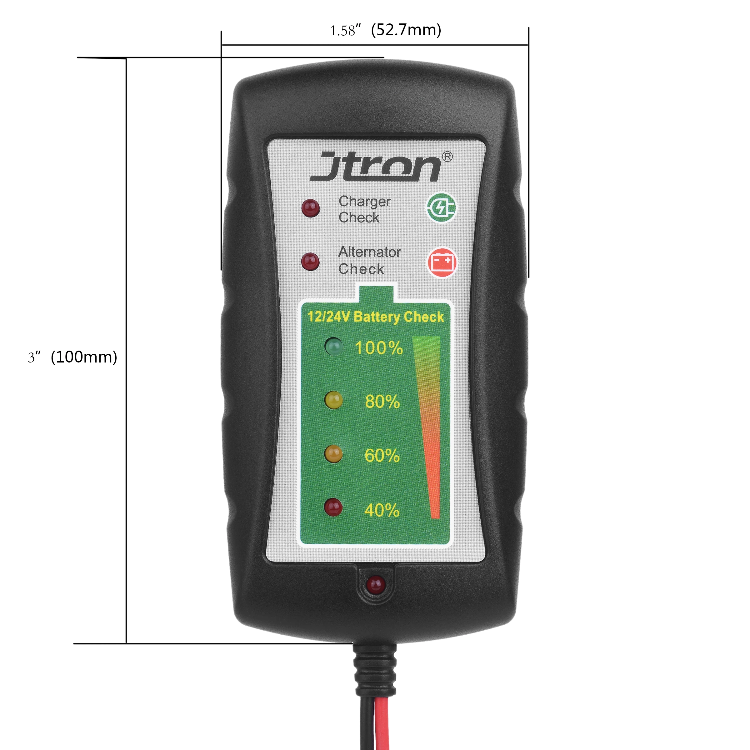 Jtron battery tester 12v/24V LED display Alternator check charger for Cars Motorcycles Trucks Battery Check | Автомобили и