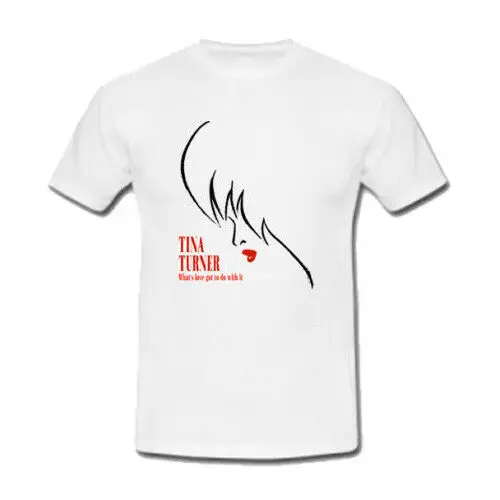 Тина Тернер Concer Тур тройник белая футболка для мужчин Удобная Повседневная с