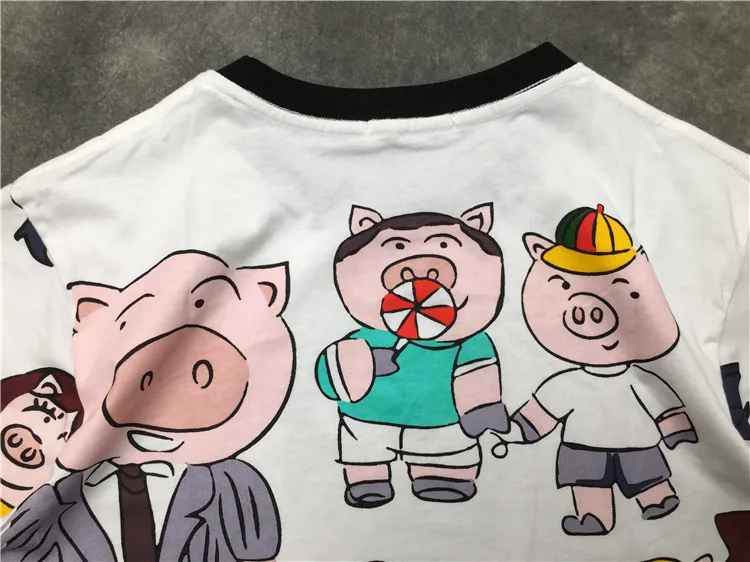 Женские и мужские футболки с принтом A194 Модные свободные героями мультфильмов