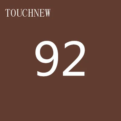 92 TOUCHNEW, 168 цветов, одиночные художественные маркеры, кисть, эскиз, на спиртовой основе, маркеры, двойная головка, манга, ручки для рисования, товары для рукоделия - Цвет: 92