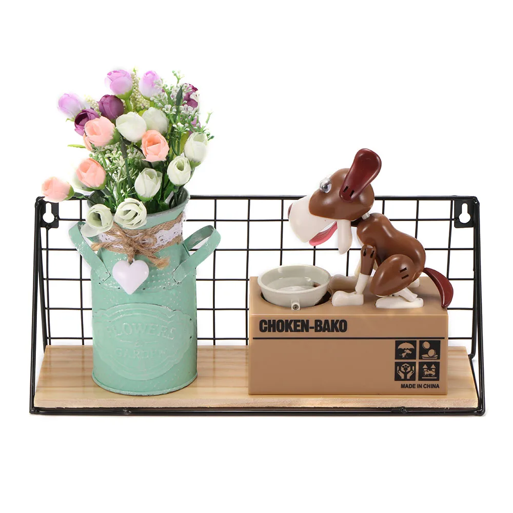 Baffect домашнего хранения полки деревянные железные держатели для стены ремесел