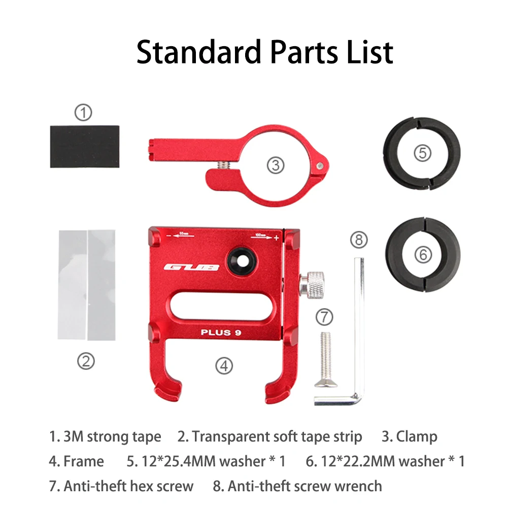 Держатель для телефона на велосипед GUB Plus 9 вращающийся 360 градусов подставка 3 5-6 2