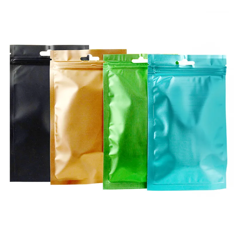 

85*130mm Tear Notch Flat Pouches Translucent Orange Mylar Foil Zip Lock Stock Bag with Hang Hole 100pcs