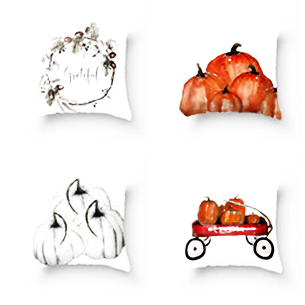 4 шт бросок наволочки Подушка с изображением тыквы крышка Хэллоуин День