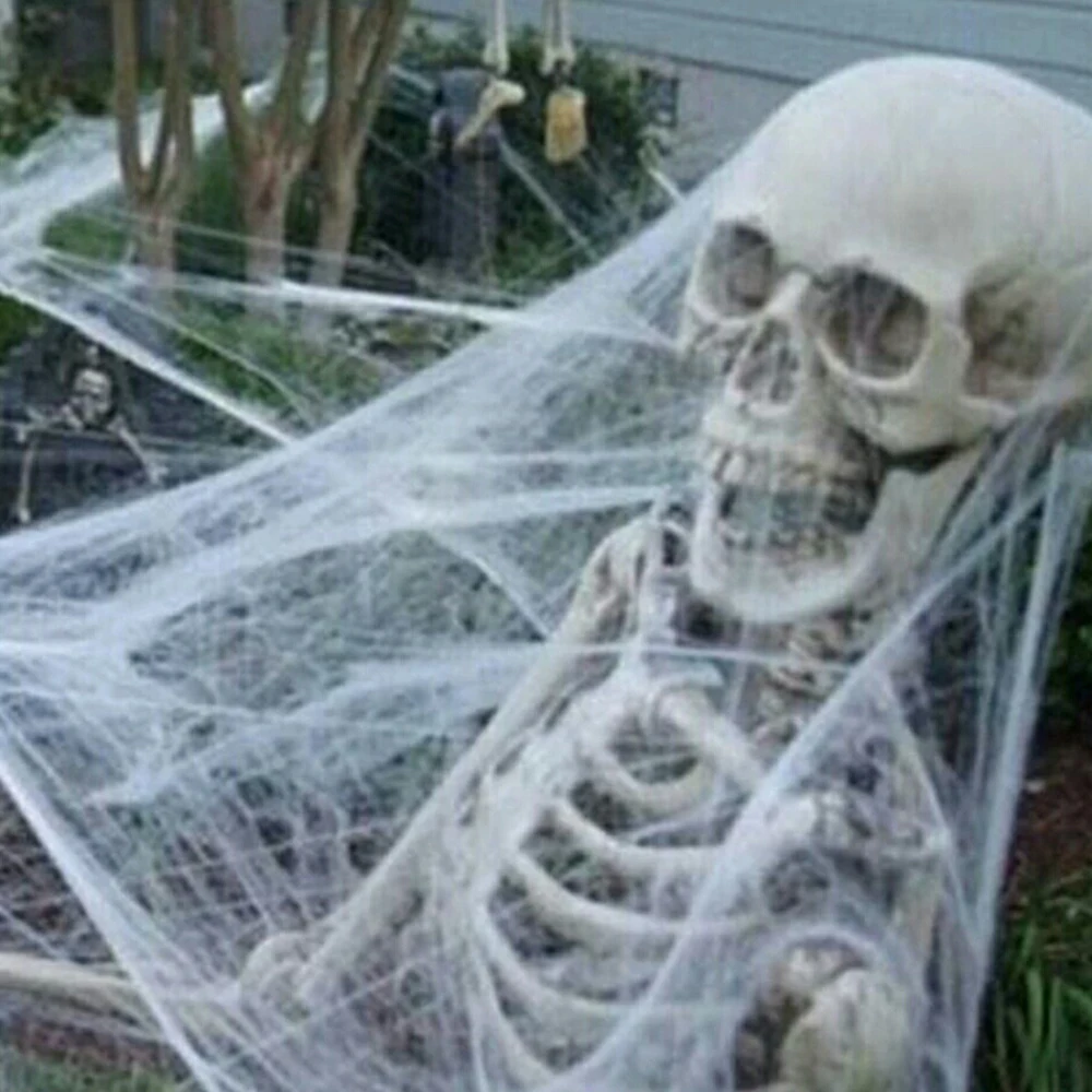 Эластичный паутина с пауком для ужаса Хэллоуин украшение бар дом привидениями