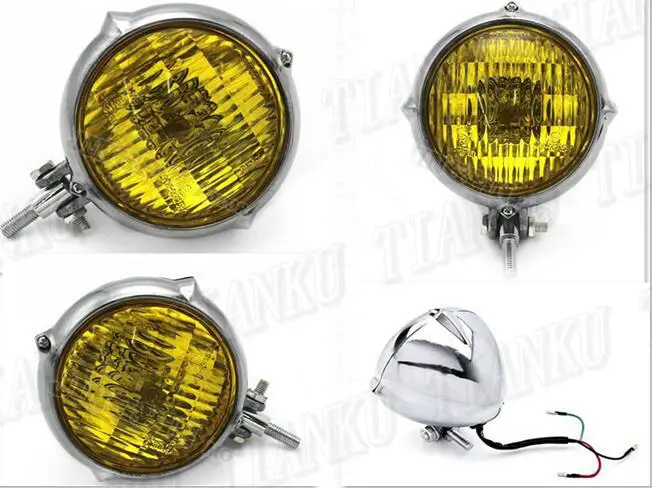 Motorcycle Headlight Retro For Yamaha VStar 400 650 1100 1300 Virago Xv 250 535 750 Road Star Custom Chopper Cruisers |