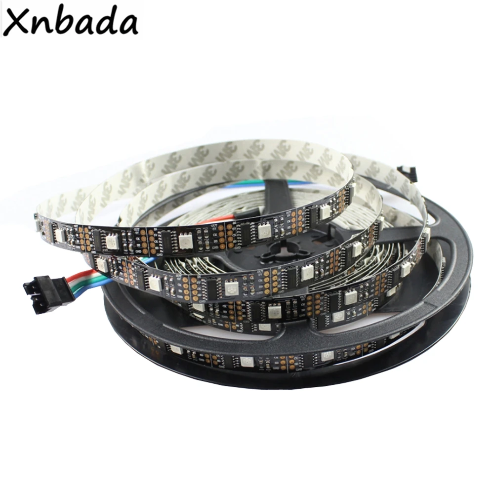Светодиодная лента WS2801 RGB с индивидуальной адресацией гибкая полноцветная лампа