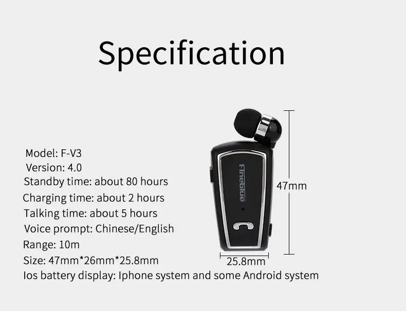 FineBlue FV3 2019 стерео наушники Bluetooth для телефона Спортивная гарнитура беспроводные