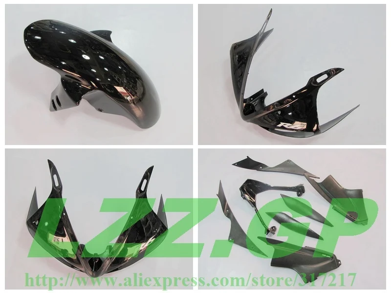 

LZZ.GP Glossy&Matte black fairings for Yamaha YZF-R6 2003 2004 2005 YZF R6 YZF 600 R6 03 04 05 2003-2005 fairing set #BOO1