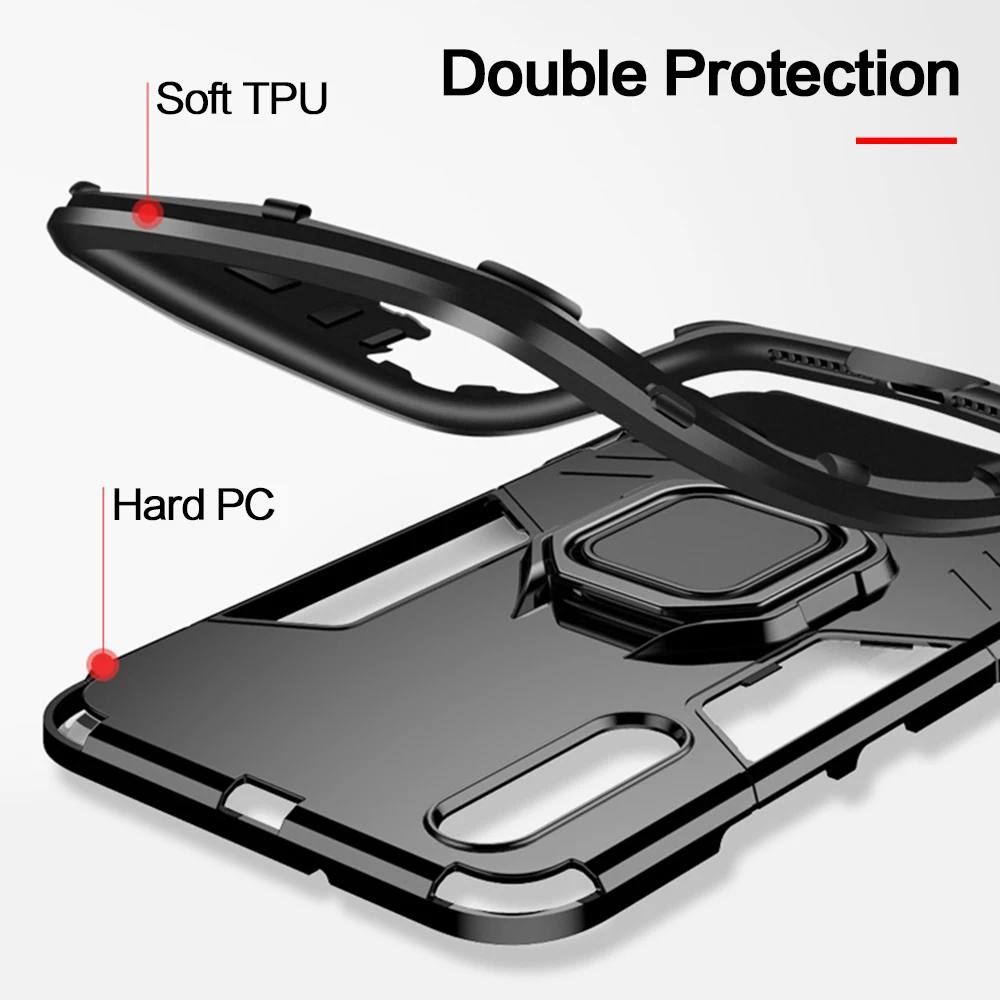 KISSCASE Armor Stand Case For Huawei Honor 10 6X 8X Note Full Anti-Fall P Smart Mate 20 Lite P20 Pro Y9 Cover | Мобильные телефоны